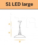 Подвесной светильник Argo S1 Small - Large Euroluce Lampadari