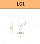 Настольный светильник Mov LG1 Euroluce Lampadari