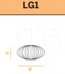 Настольный светильник Moonlight LG1 Euroluce Lampadari