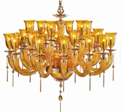 Люстра Julienne Amber L12+6+6 glass Люстра Julienne Amber L12+6+6 glass фабрика Euroluce Lampadari