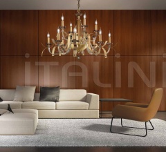 Люстра Nuage gold L8+4 Люстра Nuage gold L8+4 фабрика Euroluce Lampadari