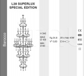 Люстра  Barocco L28 superlux  special edition Euroluce Lampadari