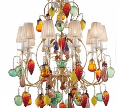 Люстра MURANO FRUIT 1325.10FG CR CP Люстра MURANO FRUIT 1325.10FG CR CP фабрика Tredici Design
