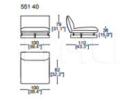 Модульный диван 551 SUPER BEAM SOFA SYSTEM Cassina