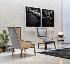 Итальянские Кресла - Кресло Liala bergere straw фабрика Porada