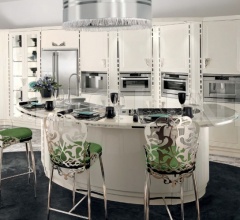 Итальянские Кухни с барной стойкой - Кухня Diamond Bianca Итальянские Кухни с барной стойкой - Кухня Diamond Bianca фабрика Brummel Cucine