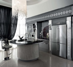 Итальянские Кухни с островом - Кухня Diamond Nera Итальянские Кухни с островом - Кухня Diamond Nera фабрика Brummel Cucine