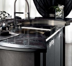 Итальянские Кухни с островом - Кухня Diamond Nera Итальянские Кухни с островом - Кухня Diamond Nera фабрика Brummel Cucine