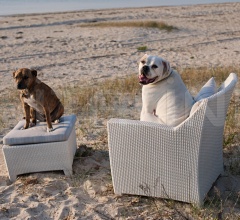 Кресло Barcelona Lounge chair фабрика Dedon