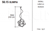 Подвесной светильник OLIMPIA Bontempi Casa