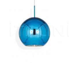 Подвесной светильник COPPER ROUND BLUE 45CM Подвесной светильник COPPER ROUND BLUE 45CM фабрика Tom Dixon