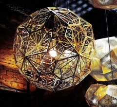 Подвесной светильник ETCH BRASS PENDANT 50CM Подвесной светильник ETCH BRASS PENDANT 50CM фабрика Tom Dixon