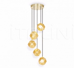 Люстра ETCH MINI CHANDELIER BRASS Люстра ETCH MINI CHANDELIER BRASS фабрика Tom Dixon