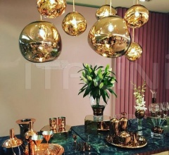 Подвесной светильник MELT PENDANT GOLD 50CM Подвесной светильник MELT PENDANT GOLD 50CM фабрика Tom Dixon