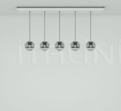Подвесной светильник FLASK BALL SMOKE LINEAR Подвесной светильник FLASK BALL SMOKE LINEAR фабрика Tom Dixon