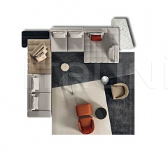 Итальянские Гостиная - Модульный диван Lawrence фабрика Minotti