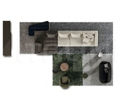 Итальянские Гостиная - Модульный диван Lawrence фабрика Minotti