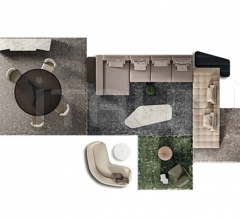 Итальянские Гостиная - Модульный диван Lawrence фабрика Minotti