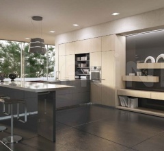 Итальянские Кухни с барной стойкой - Кухня Monolite Итальянские Кухни с барной стойкой - Кухня Monolite фабрика Scic Cucine D'Italia