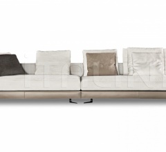 Итальянские Диваны - Модульный диван White Saddle-Hide Итальянские Диваны - Модульный диван White Saddle-Hide фабрика Minotti