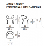 Стул Aston Lounge Minotti