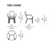 Стул York Lounge Minotti
