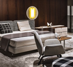 Итальянские Кровати - Кровать Tatlin-Cover Итальянские Кровати - Кровать Tatlin-Cover фабрика Minotti