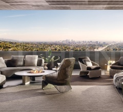 Итальянские Уличная мебель - Модульный диван Florida Итальянские Уличная мебель - Модульный диван Florida фабрика Minotti