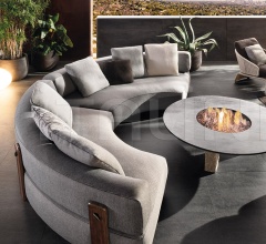 Итальянские Уличная мебель - Модульный диван Florida Итальянские Уличная мебель - Модульный диван Florida фабрика Minotti