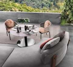 Итальянские Уличная мебель - Модульный диван Florida Итальянские Уличная мебель - Модульный диван Florida фабрика Minotti