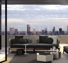 Итальянские Уличная мебель - Модульный диван Indiana Итальянские Уличная мебель - Модульный диван Indiana фабрика Minotti