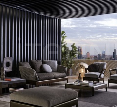 Итальянские Уличная мебель - Модульный диван Indiana Итальянские Уличная мебель - Модульный диван Indiana фабрика Minotti