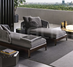 Итальянские Уличные шезлонги - Кушетка Indiana Итальянские Уличные шезлонги - Кушетка Indiana фабрика Minotti