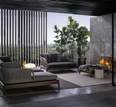 Итальянские Уличные шезлонги - Кушетка Indiana Итальянские Уличные шезлонги - Кушетка Indiana фабрика Minotti