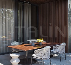 Итальянские Уличные стулья - Стул Aston Cord Lounge Outdoor Chair фабрика Minotti