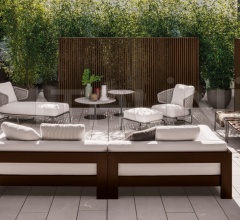 Итальянские Уличная мебель - Модульный диван Alison Dark Brown Outdoor Итальянские Уличная мебель - Модульный диван Alison Dark Brown Outdoor фабрика Minotti