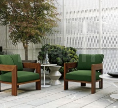 Итальянские Уличные кресла - Кресло Warhol Iroko Outdoor Итальянские Уличные кресла - Кресло Warhol Iroko Outdoor фабрика Minotti