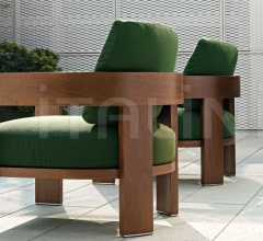 Итальянские Уличные кресла - Кресло Warhol Iroko Outdoor Итальянские Уличные кресла - Кресло Warhol Iroko Outdoor фабрика Minotti