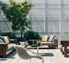 Итальянские Уличные кресла - Кресло Cortina Outdoor Итальянские Уличные кресла - Кресло Cortina Outdoor фабрика Minotti