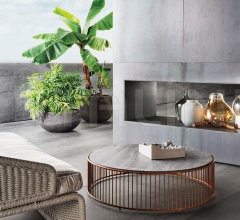 Итальянские Уличные столики - Столик Caulfield Outdoor Итальянские Уличные столики - Столик Caulfield Outdoor фабрика Minotti