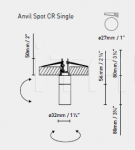 Потолочный светильник Anvil Spot S/C B Lux