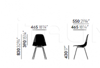 Стул Eames Fiberglass Side Chair DSX Vitra