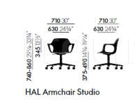 Кресло HAL Armchair Studio Vitra
