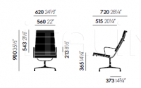Кресло Soft Pad Chairs EA 215/216 Vitra