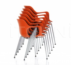 Стул с подлокотником HAL Armchair Tube Stackable Стул с подлокотником HAL Armchair Tube Stackable фабрика Vitra