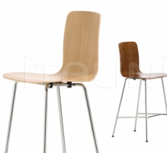 Итальянские Рестораны/Бары - Барный стул HAL Ply Stool Medium фабрика Vitra