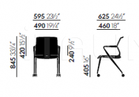 Кресло Unix Chair four-legged base Vitra
