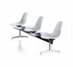 Система сидений Eames Plastic Side Chair beam seating Система сидений Eames Plastic Side Chair beam seating фабрика Vitra