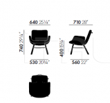Кресло East River Chair Leather Vitra