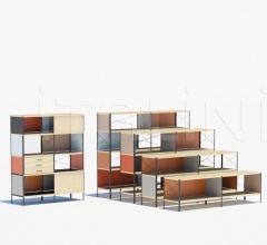 Книжный стеллаж Eames Storage Unit ESU, Bookcase Книжный стеллаж Eames Storage Unit ESU, Bookcase фабрика Vitra